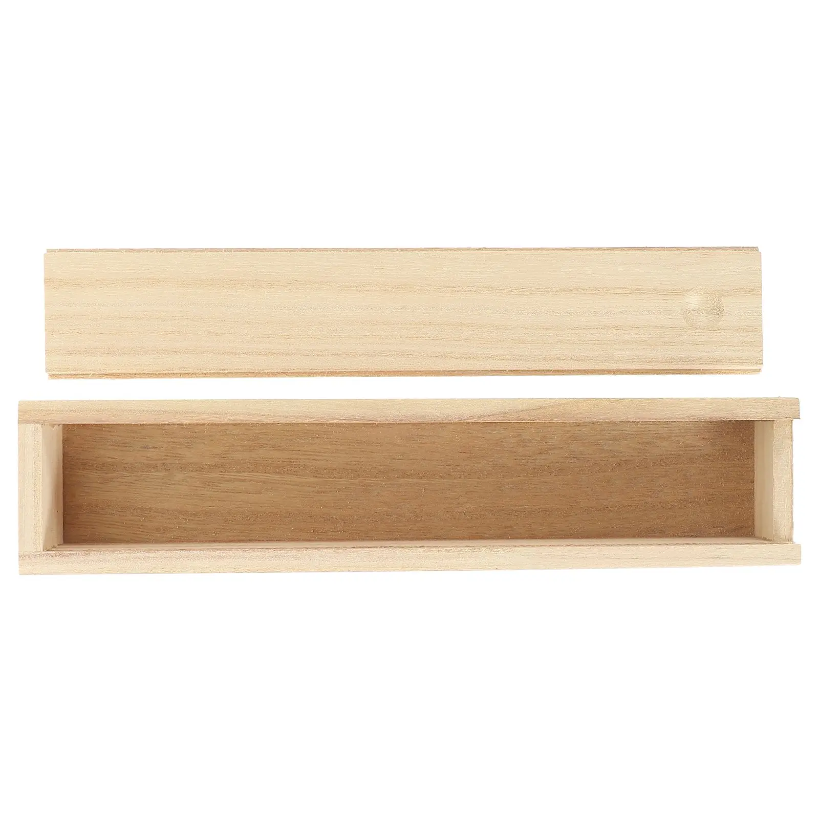 

Wooden Jewelry Box Lightweight Durable Storage Case for Bracelets Earrings Seal Gifts Small Sliding Lid Container Retro Style