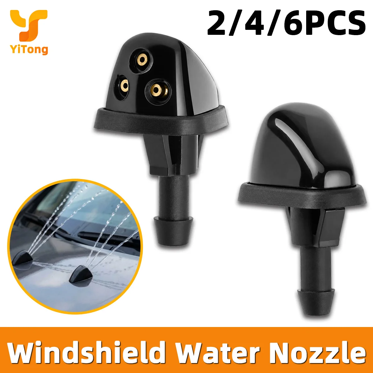 Yitong 2/4/6PCS Windschutzscheiben-Waschdüsen-Ersatz OE 38340-56K00 Passend für Suzuki Grand Auto Windschutzscheiben-Reinigungszubehör