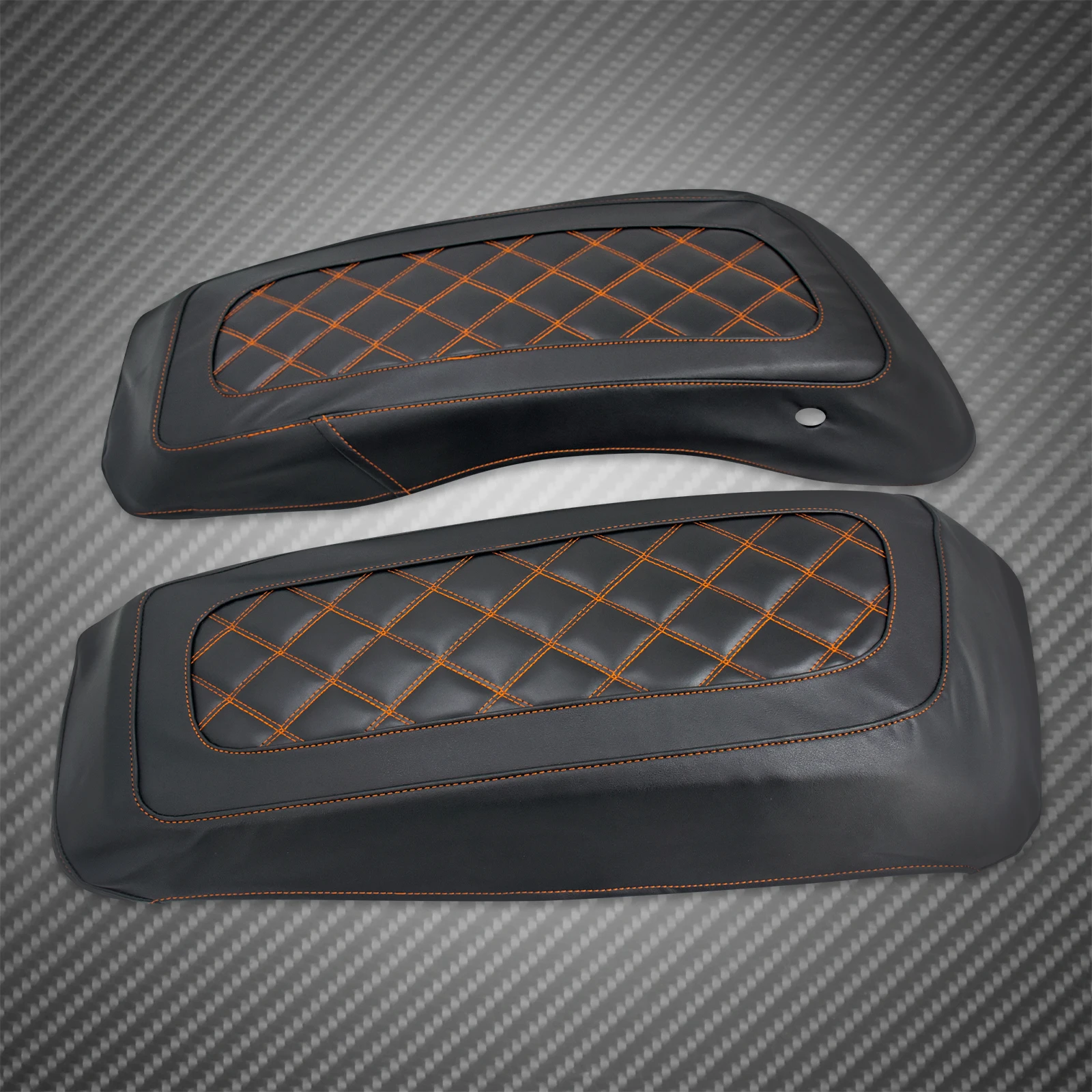 Motorcycle Hard Saddlebag Lid Cover Hard Side Bag Waterproof for Harley Road King Street Glide CVO Electra Glide FLHR 14-2024