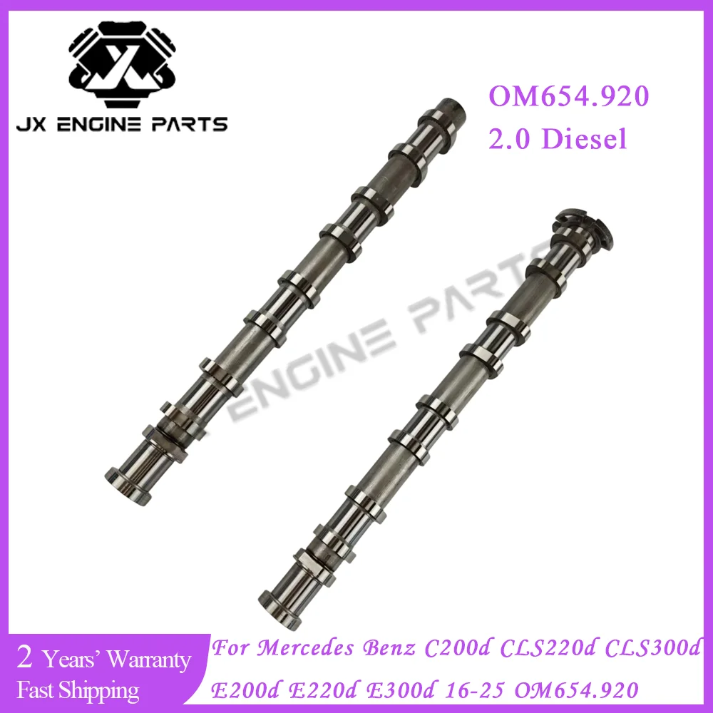 OM654 Engine Intake Exhaust Camshaft For Mercedes-Benz 2.0 C200 C300 CLS220 CLS300 E200 E300 2.0L Diesel OM654.920 A6540501300
