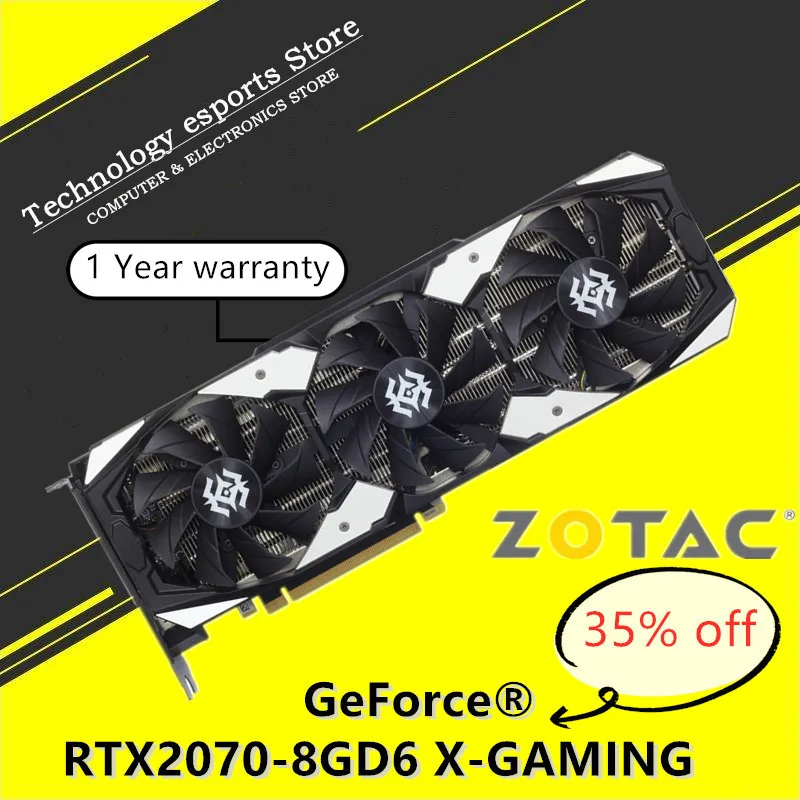 ZOTAC Original  GeForce RTX 2070 8GB Video Cards GPU rtx 2070 8GB X-Gaming Gaming  Graphics Card Desktop PC Computer Game