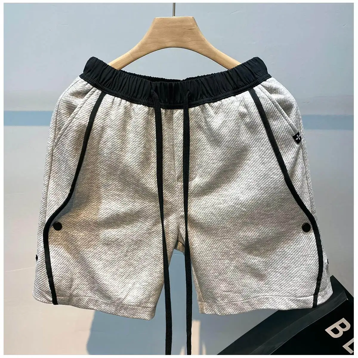 

Летние мужские пляжные свободные брюки с пятью пуговицами, большие брюки с четырьмя пуговицами, молодежные брюки Active Sle Qui Dry Straight Leg Casua...