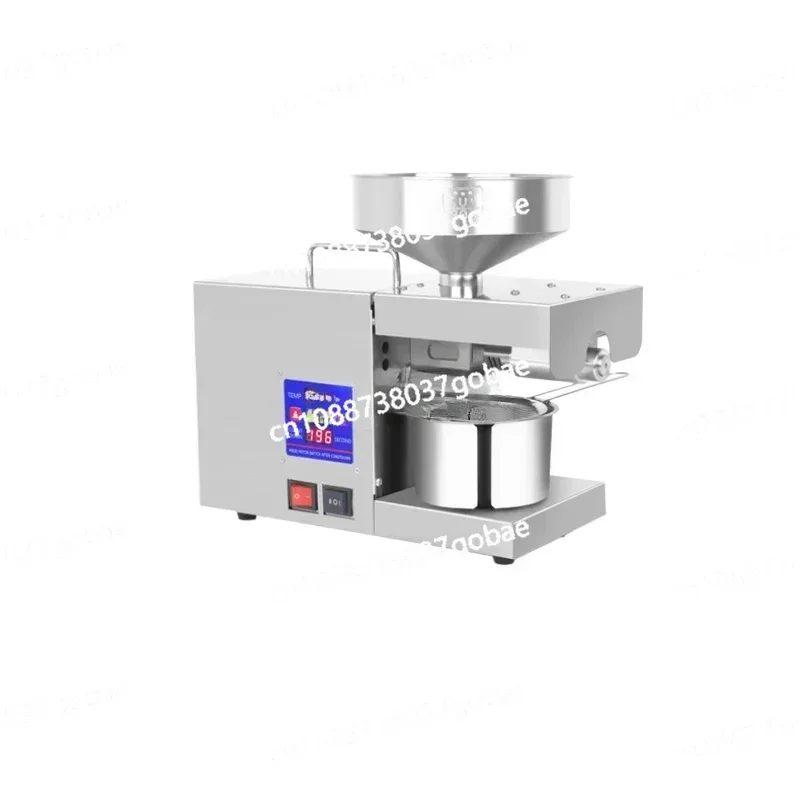 Oil press Small automatic multi-functional stainless steel intelligent peanut hot and cold frying machine