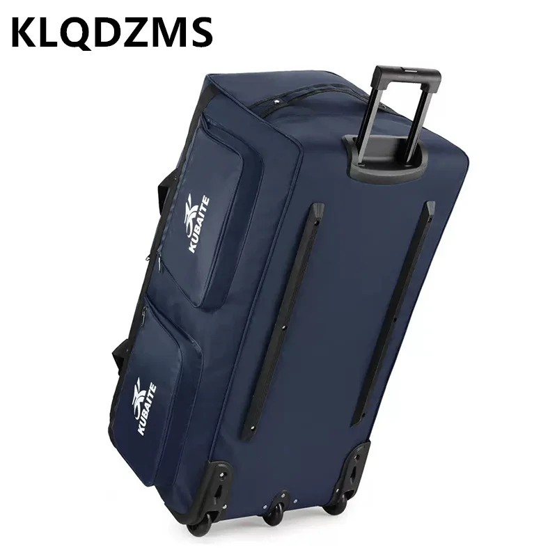 

KLQDZMS Luggage Men's Business Travel Trolley Bags Large Capacity Storage Shipping Bag Oxford Cloth Business Travel Suitcase