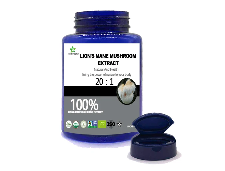 Organic Lions Mane Mushroom Extract 20:1 Powder,Hericium Erinaceus,for Mental Health & Immune Support