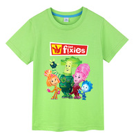 Cartoon Anime The Fixies t shirt Kids Summer Short Sleeves T-shirts for Boys Girls Clothing Tops Casual Children Tees Costume
