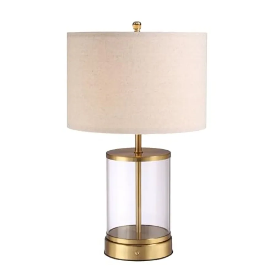 

O'Bright Luma - Battery Powered Table Lamp, Cordless Glass Bedside Lamp with Rechargeable Battery, Full Size 19.5 Inch Height,
