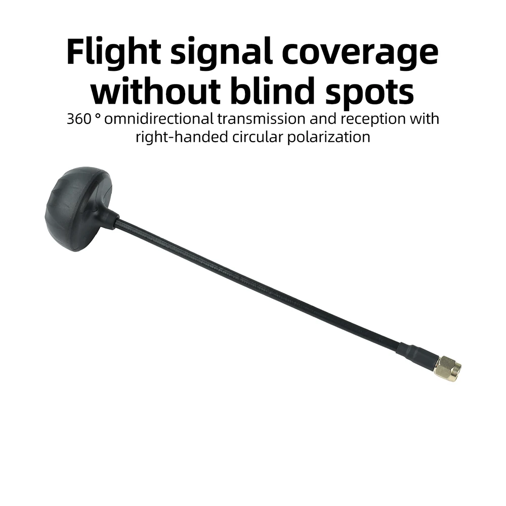 5.8G 6.1-7.2G FPV Image Transmission Antenna Omnidirectional Antenna SMA Connector for Drone Racing with 360 Degree Coverage