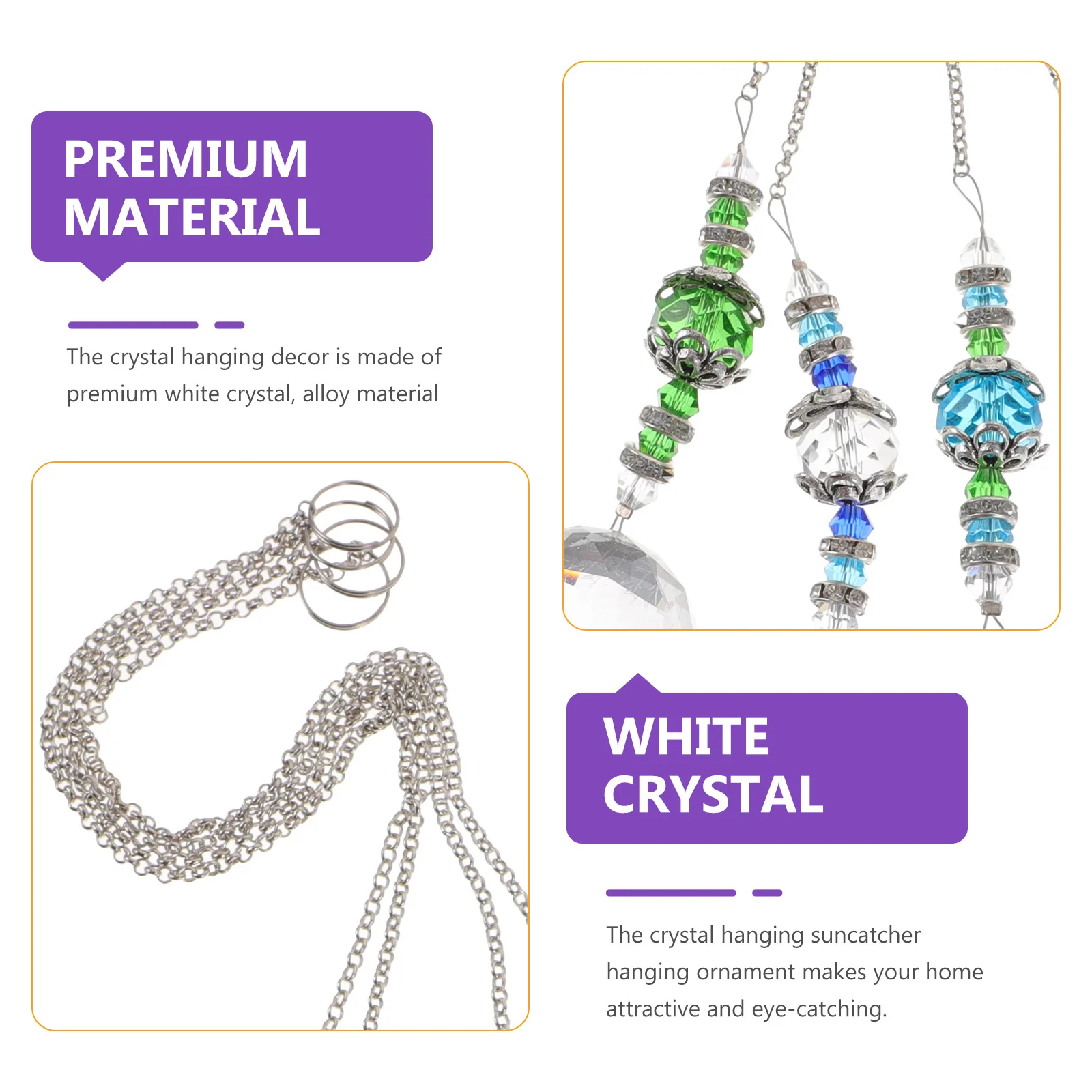 

4pcs Crystal Hanging Suncatcher Ornament Window Decor Home Garden Decoration Craft Pendant For Women Gift Sun Catcher