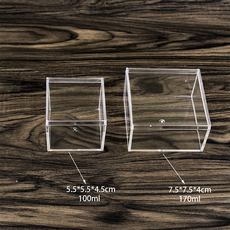 四角い透明プラスチックボックス,高品質の商品ボックス,ベタコンテナボックス,ミニキャンディー,スライムクリスタルマッドパッケージ