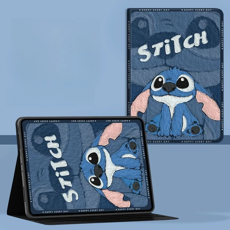 

Stitch Book-Style Ipad Case for Ipad 11th A16 Air7 11in Air6 Pro 13in Tablet Case 9th 10.2 10th 10.9 Mini7 8.3 5th 9.7in Cover