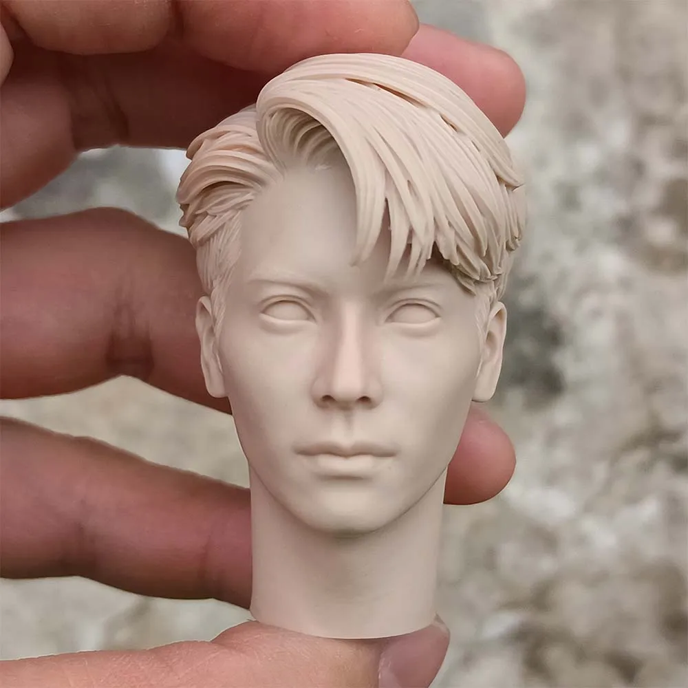 

Jackson Wang 1/6 UnPainted Male ASia Head Carving SInger Actor South Korea Model 1/6 Scale Action FigureModel Toys