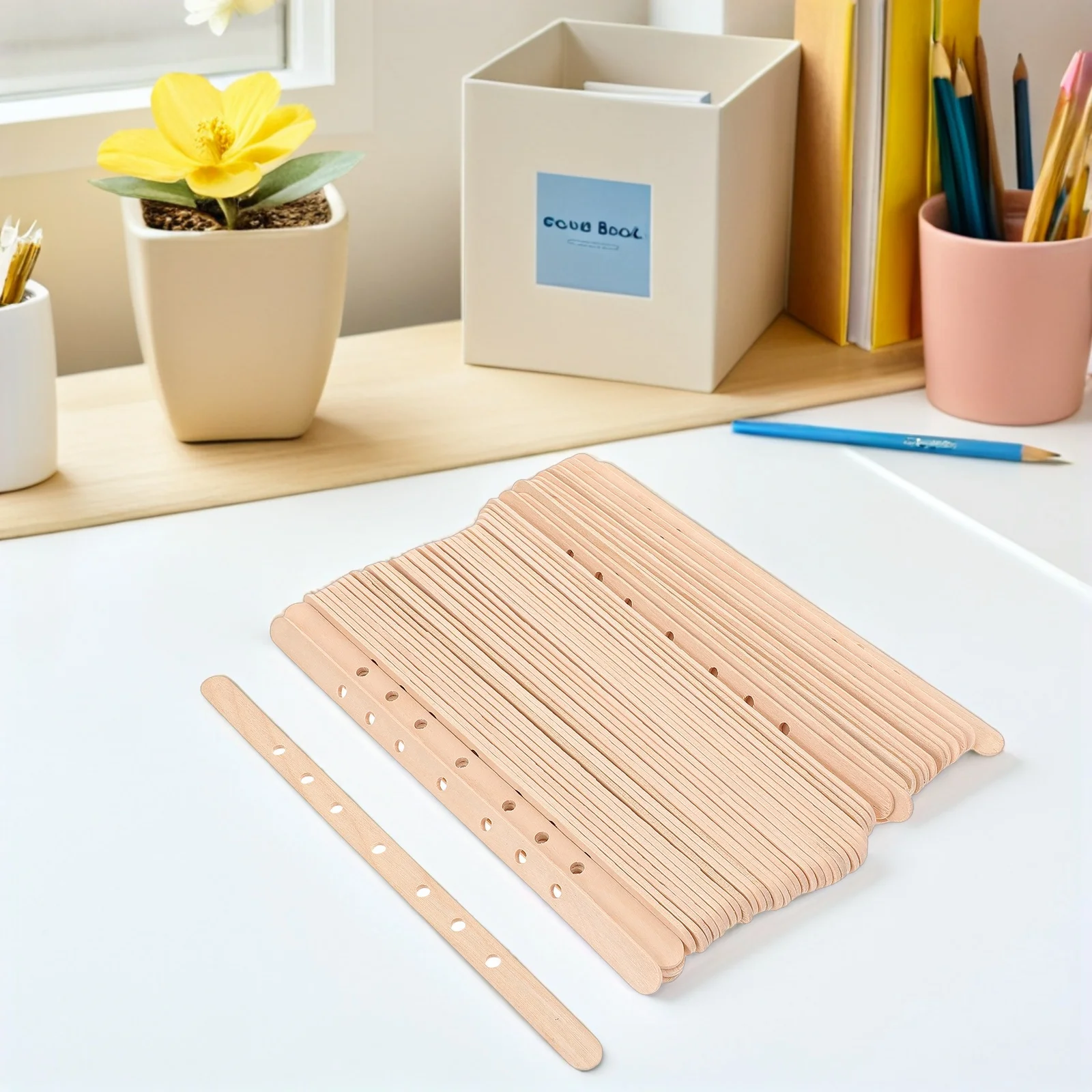 

150Pcs Wooden Wick Centering Tool 7-Hole Positioning Device Multi-Wick Stabilizer for Handmade Candles Wick Positioning Device