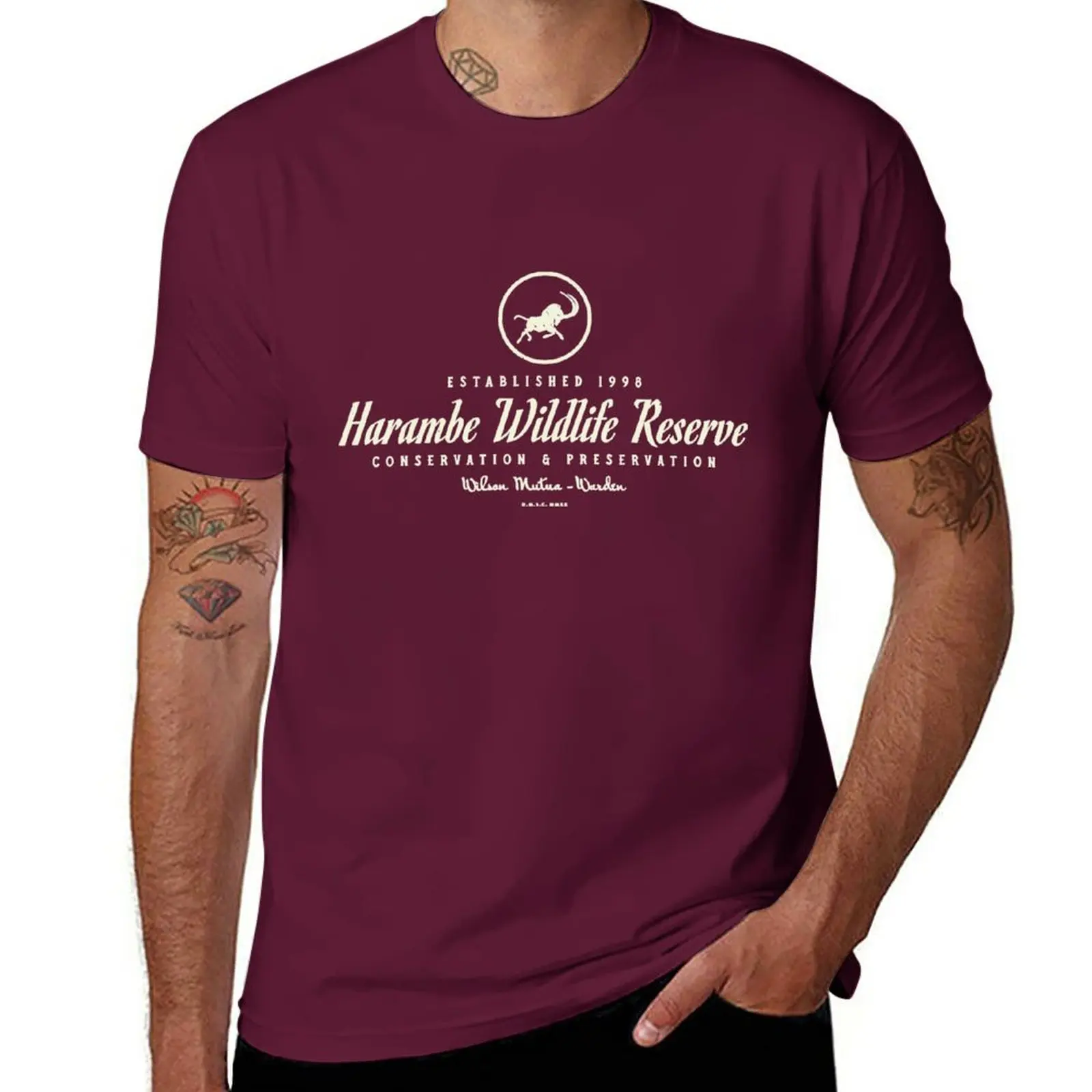 New Harambe Wildlife Reserve - Theme Park Series T-Shirt sports fan t-shirts vintage t shirt shirts graphic tees mens t shirts