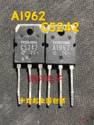 5pairs/lot Genuine Original disassembly 2SA1962 2SC5242 A1962 C5242 TO-3P Audio amplifier pairing tube