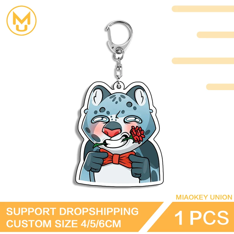Lovely Furry Amusing Attractive Waterproof Ingenious Double Sided Key Chains Fancy Luxury HD Pattern Versatile Fashion Jewelry