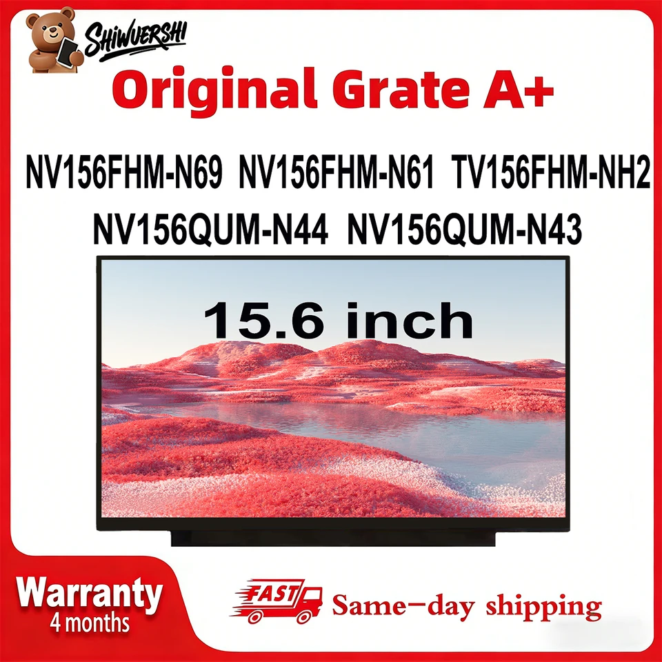 15.6 inch Laptop Lcd Screen Monitor Panel Slim NV156FHM N69