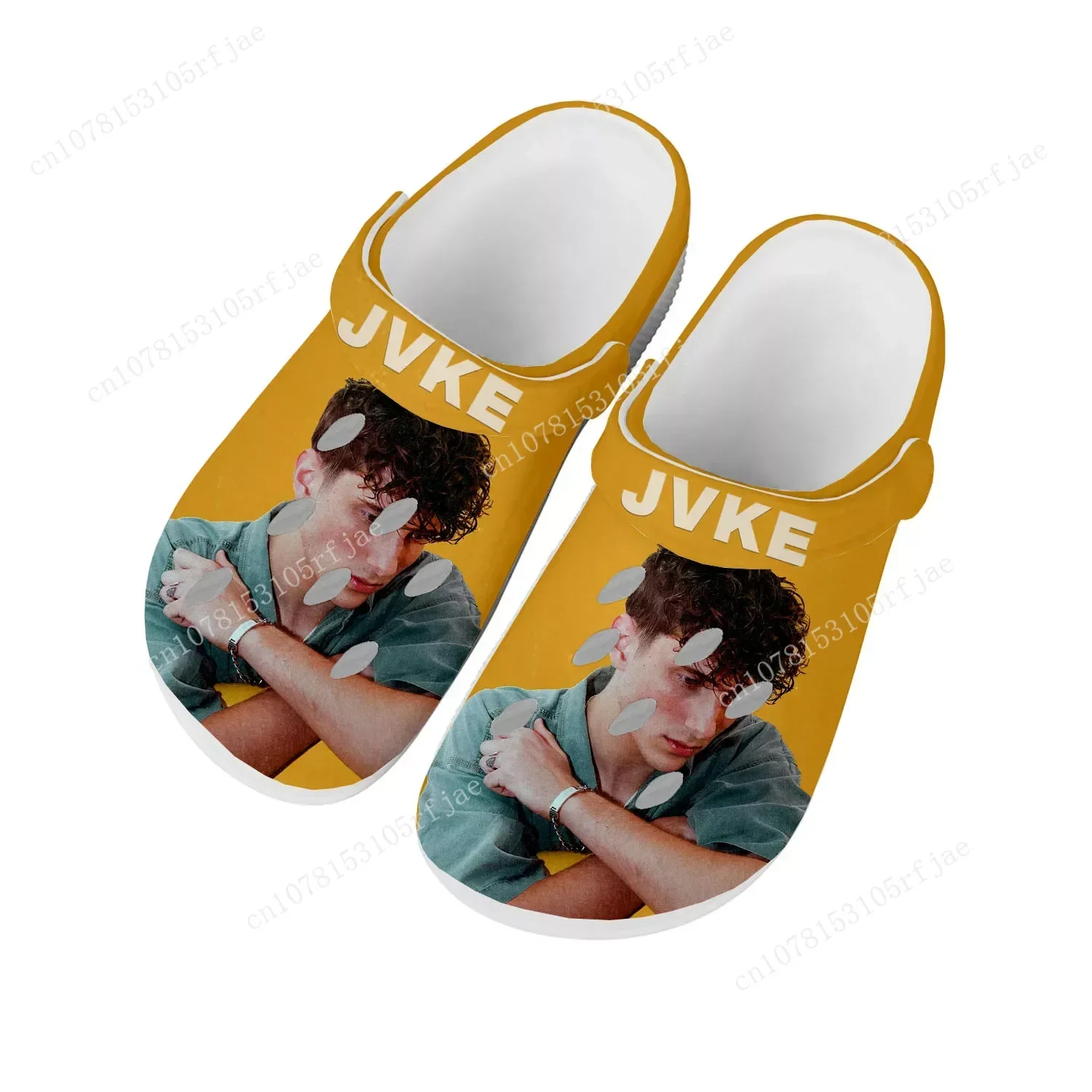 

JVKE Popular Singer Pop Music Home Clogs Custom Water Shoes Mens Womens Teenager Shoe Garden Clog Breathable Beach Hole Slippers