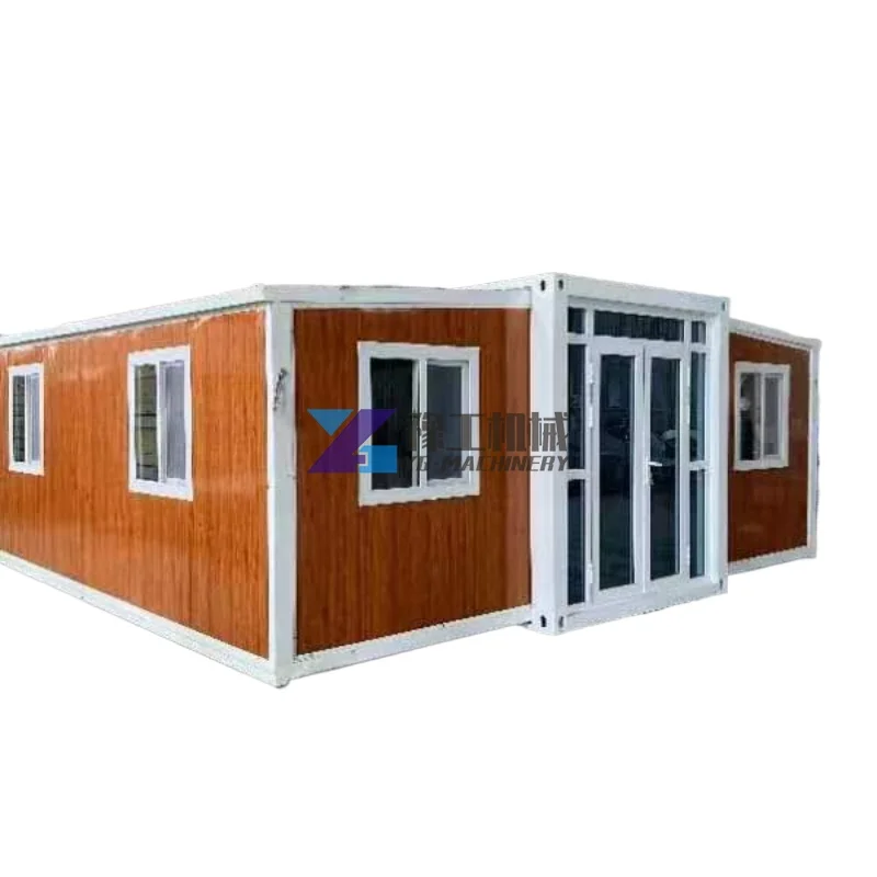 Personalized Double Wing Foldable  Container Houses Mobile Modular Rooms for Living with Bedrooms