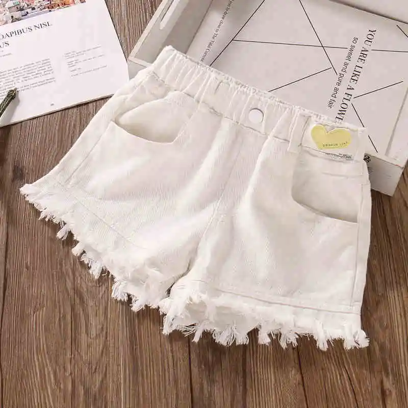 شورت جينز متوتر للفتيات، شورت صيفي، مثالي للمراهقين، مناسب للعطلات غير الرسمية والشاطئ