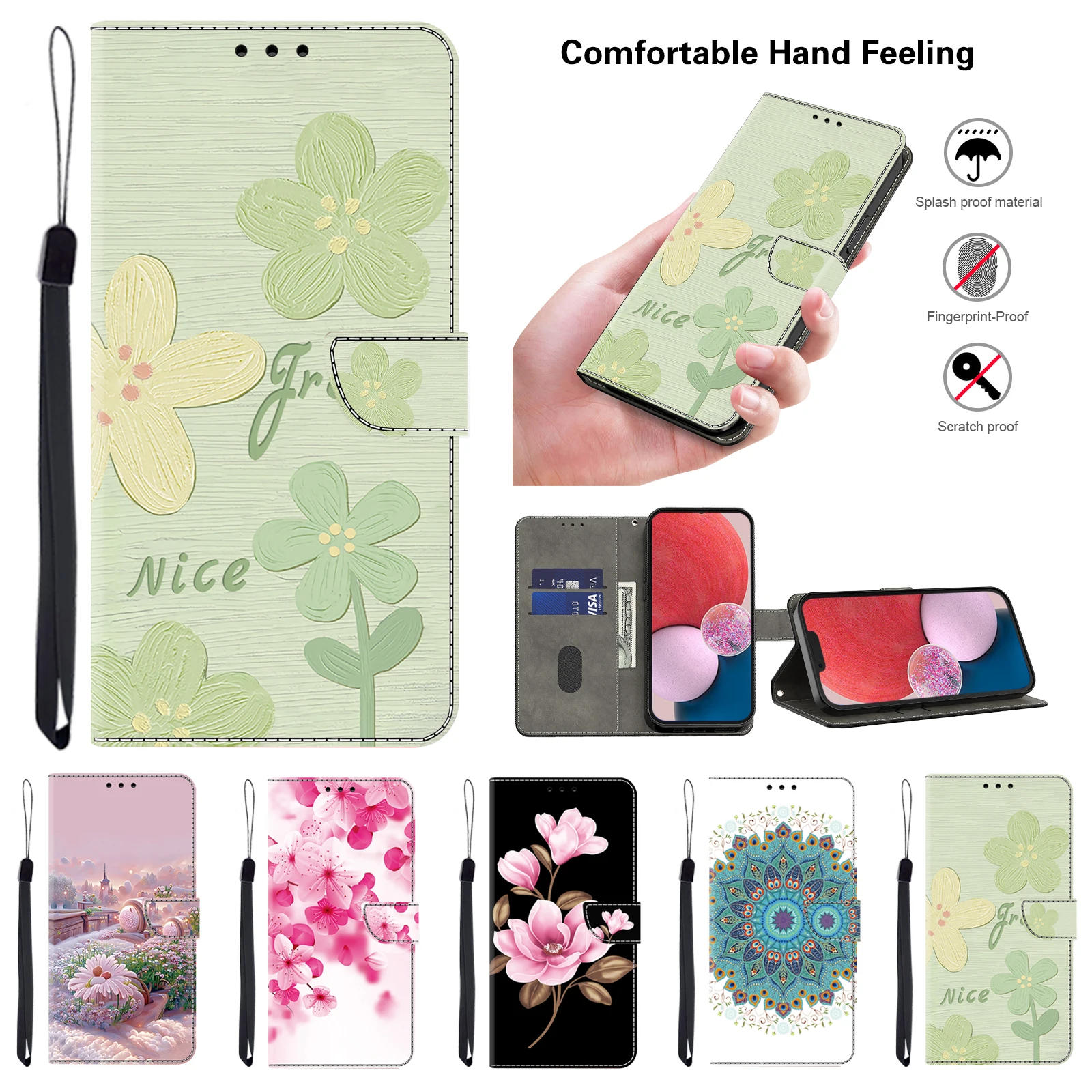 

Magnetic Flip Leather Cover For Samsung Galaxy A03S A04S A05S A12 A13 A14 A15 A16 A20E A21S A22 4G/5G Wallet Case