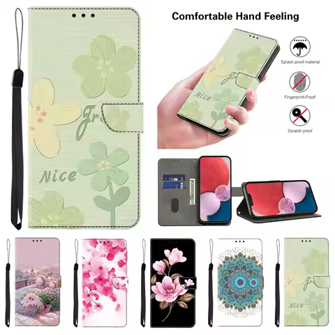 Magnetic Flip Leather Cover For Samsung Galaxy A03S A04S A05S A12 A13 A14 A15 A16 A20E A21S A22 4G/5G Wallet Case