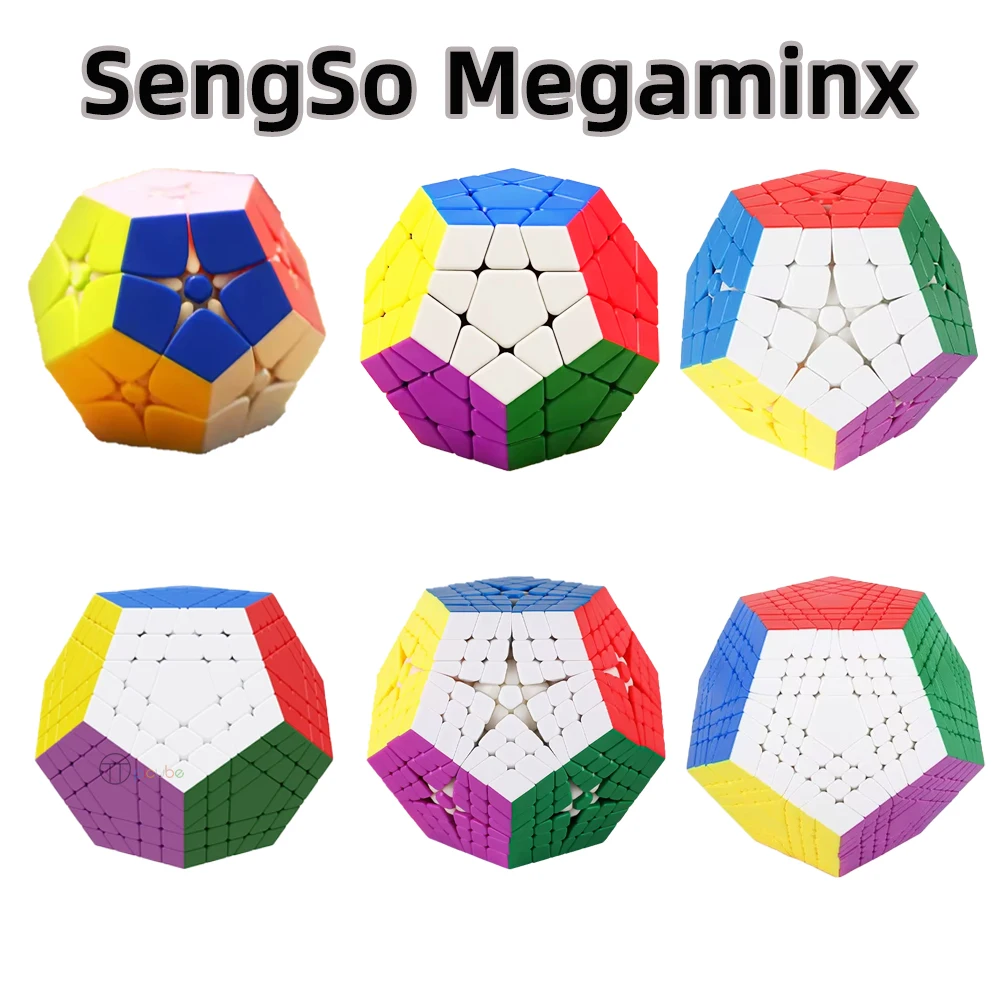 [Picube] SengSo Megaminx 2x2 3x3 4x4 5x5 6x6 7x7 Dodecahedron Magic Cube Stickerless Speed Puzzle Kilominx Cubo Magico Gigaminx