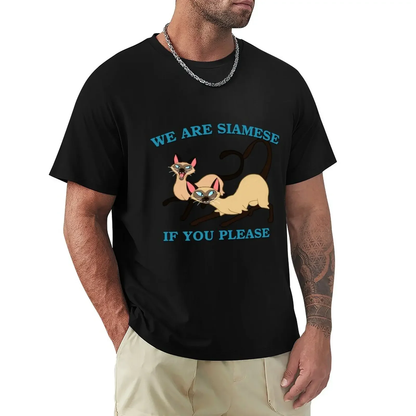 We are Siamese if you please Sticker T-Shirt boys whites tops mens tall t shirts