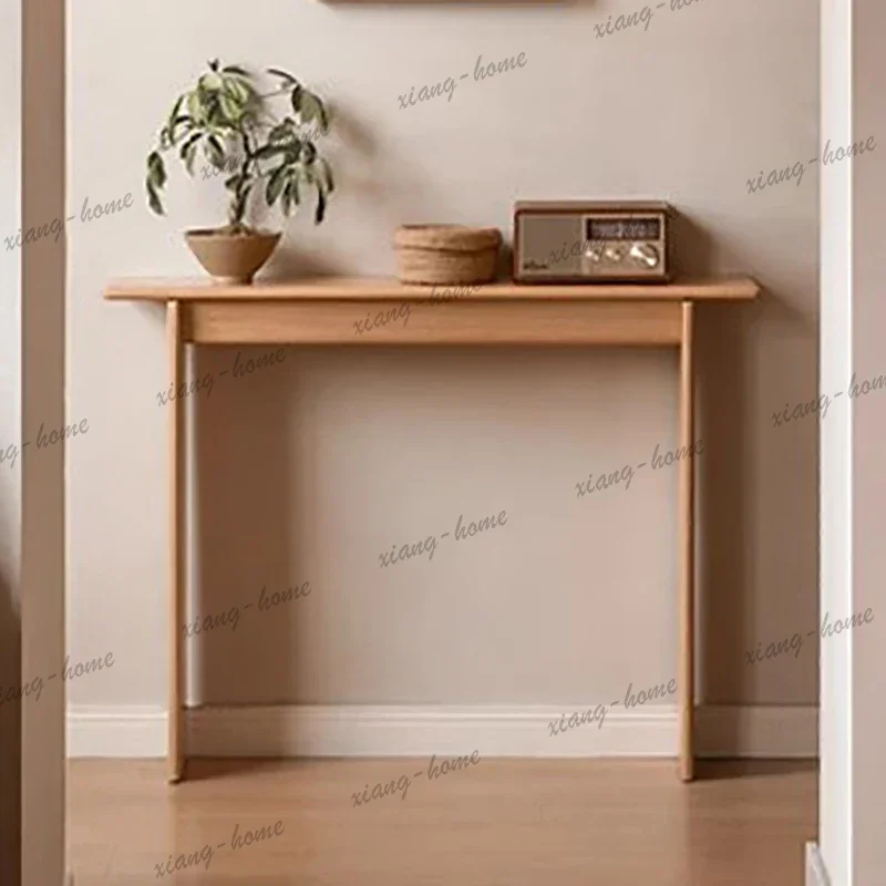 LJY Extremely Narrow Minimalist Console Tablerectangle Design Italian Sleek Console Table Elegant Classic Mesa Living Room Furni