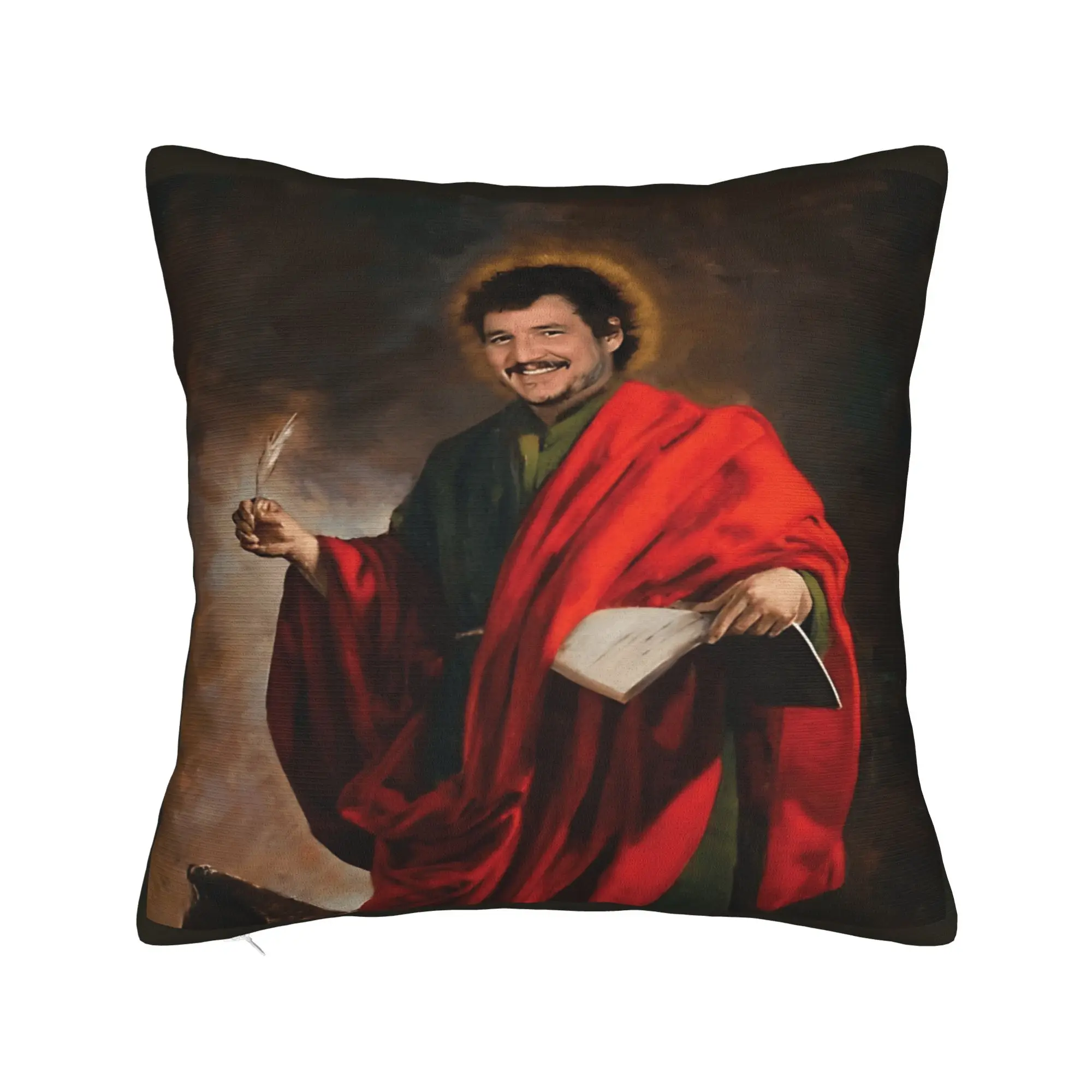 Jose Pedros Balmaceda Pascal Saint Pillow Cover  Square Cushion Cover Novelty Pillow Case For Sofa Home Decor