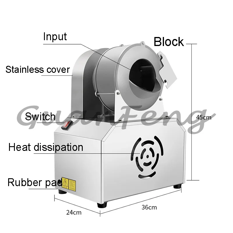 Adjustable Kitchen Vegetable Slicer Machine, New‑Design Food for Potato & Green Leaf Vegetable Thin Slicing