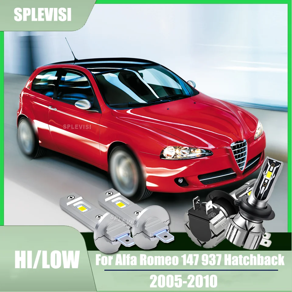 Current Stability LED Headlights High Low Clear vision at night For Alfa Romeo 147 937 Hatchback 2005 2006 2007 2008 2009 2010
