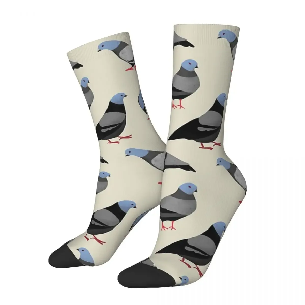 Diseño 33 - Calcetines The Pigeons Harajuku Medias de alta calidad Calcetines largos para todas las estaciones Accesorios para regalos de hombre y mujer