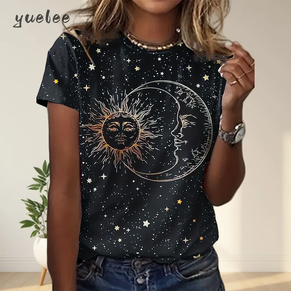 

Новая женская футболка с короткими рукавами в стиле аниме, футболка с узором «Большие глаза», весенние и летние модели, дорожные топы, одежда для женщин