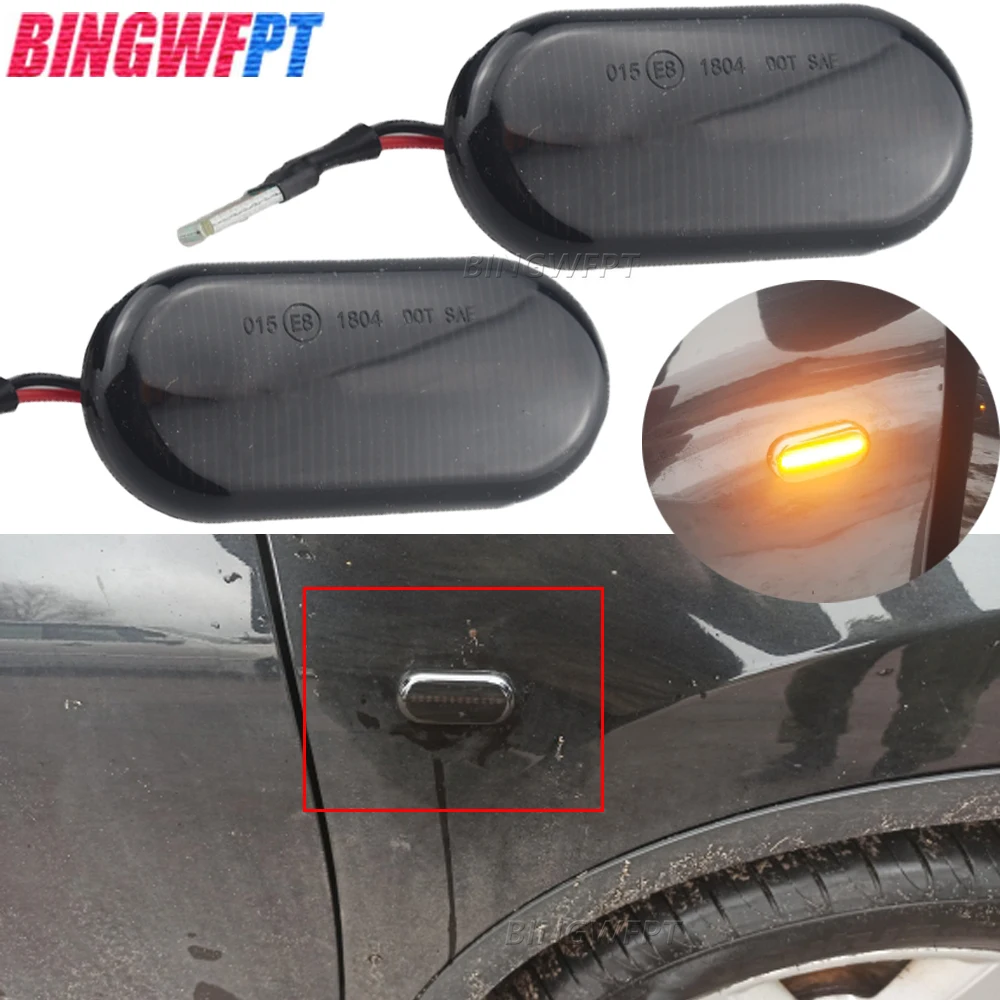 Car Side Marker Light Dynamic LED Turn Signal Lamp For Nissan Tiida C11 Note E11 NE11 Micra K12 NP300 Navara D40 Qashqai J10