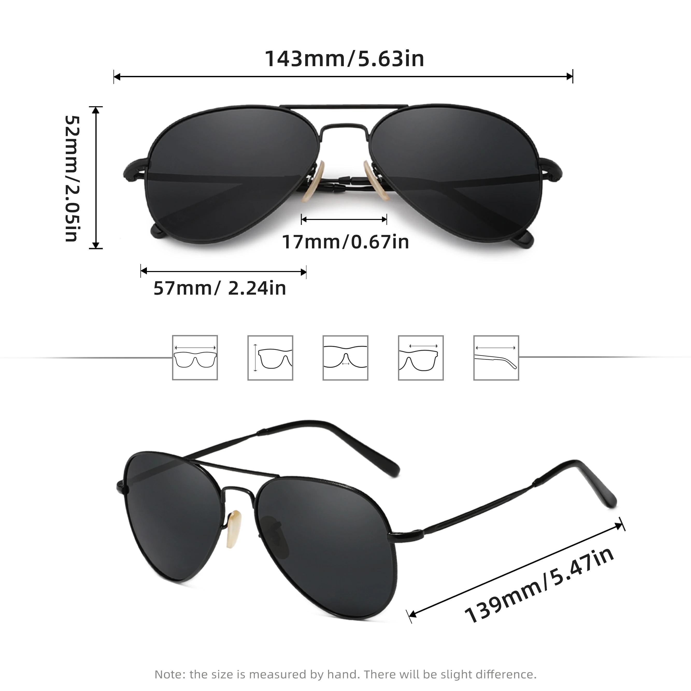 نظارات شمسية مستقطبة للسيدات للاستخدام الخارجي UV400 خفيفة الوزن للرجال والنساء نظارات القيادة #4