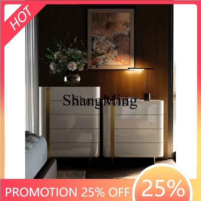 

CL of drawers Minimalist bedroom Bedside locker High-end five-bucket chest of drawers