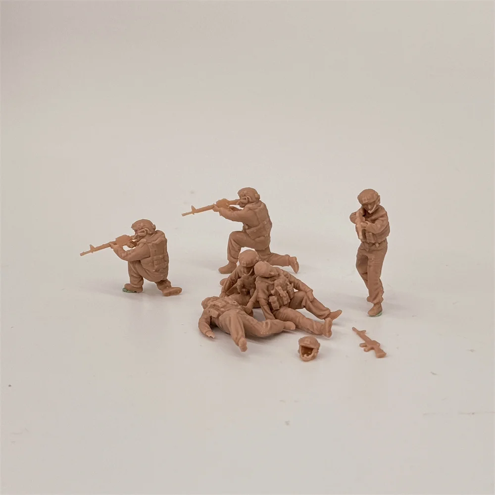 1/72 Scale Modern War US Soldiers Caught in an Ambush 6 Figures  Scene Wargaming Resin Model Miniature Diorama