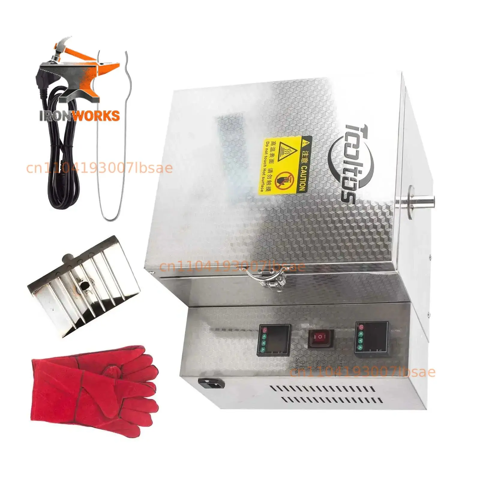 Professional 1200°C Burnout Oven & Plaster Furnace  / Digital Display | Sectional Temperature Control | for Wet/Dry Plaster Mold