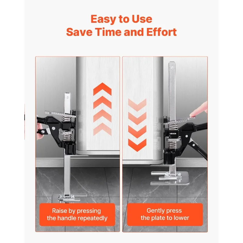 SucceBuy 2 قطعة 170 مللي متر توفير العمالة الذراع جاك تحمل قدرة معدنية اليد رفع جاك أداة مع مستوى المغناطيسي ارتفاع قابل للتعديل #4