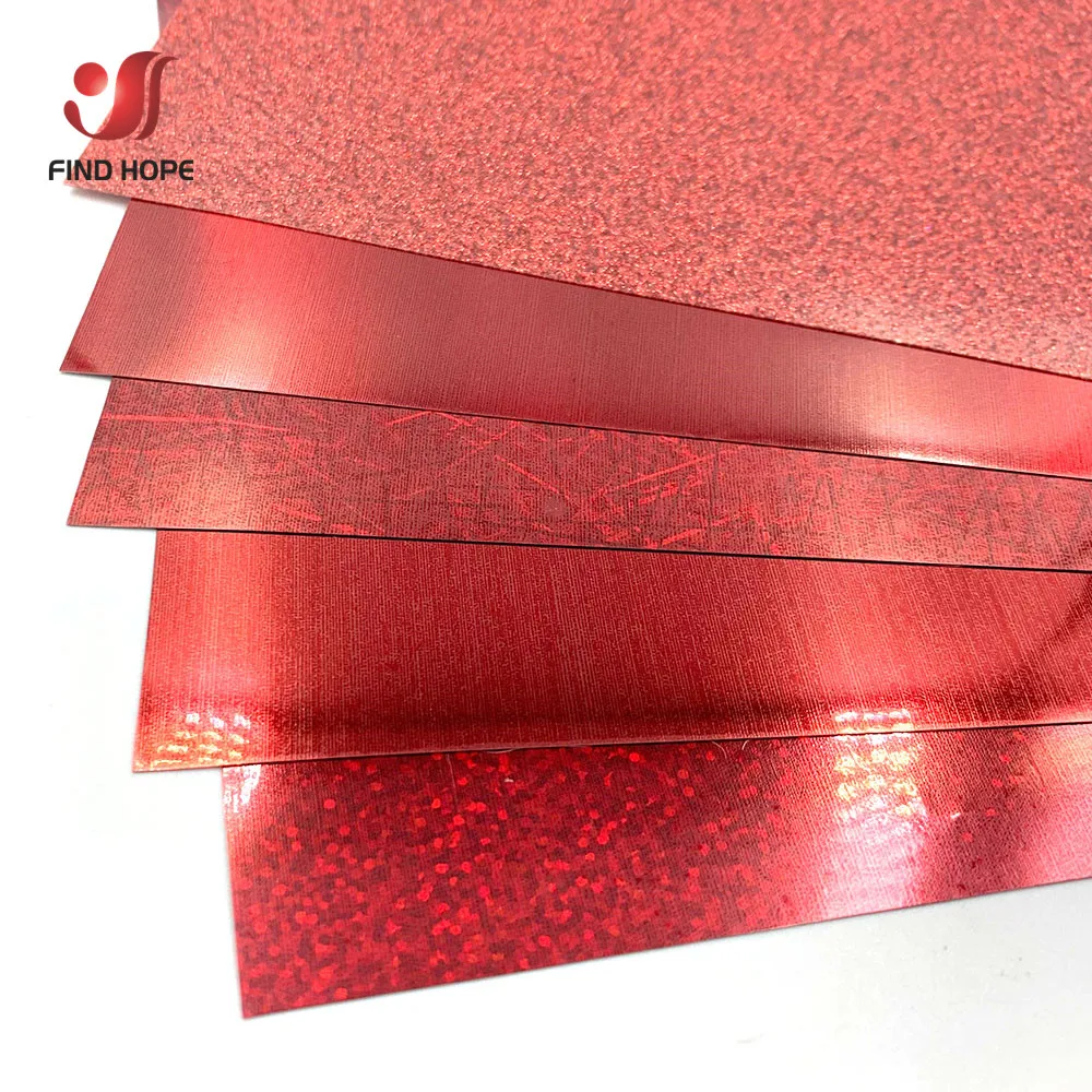 5pcs Red Series Bundle Heat Transfer Vinyl Iron on Clothes Hot Press Tshirt Film 20x25cm HTV Sheet Vinyl for DIY Hat Gift Cut - view 3
