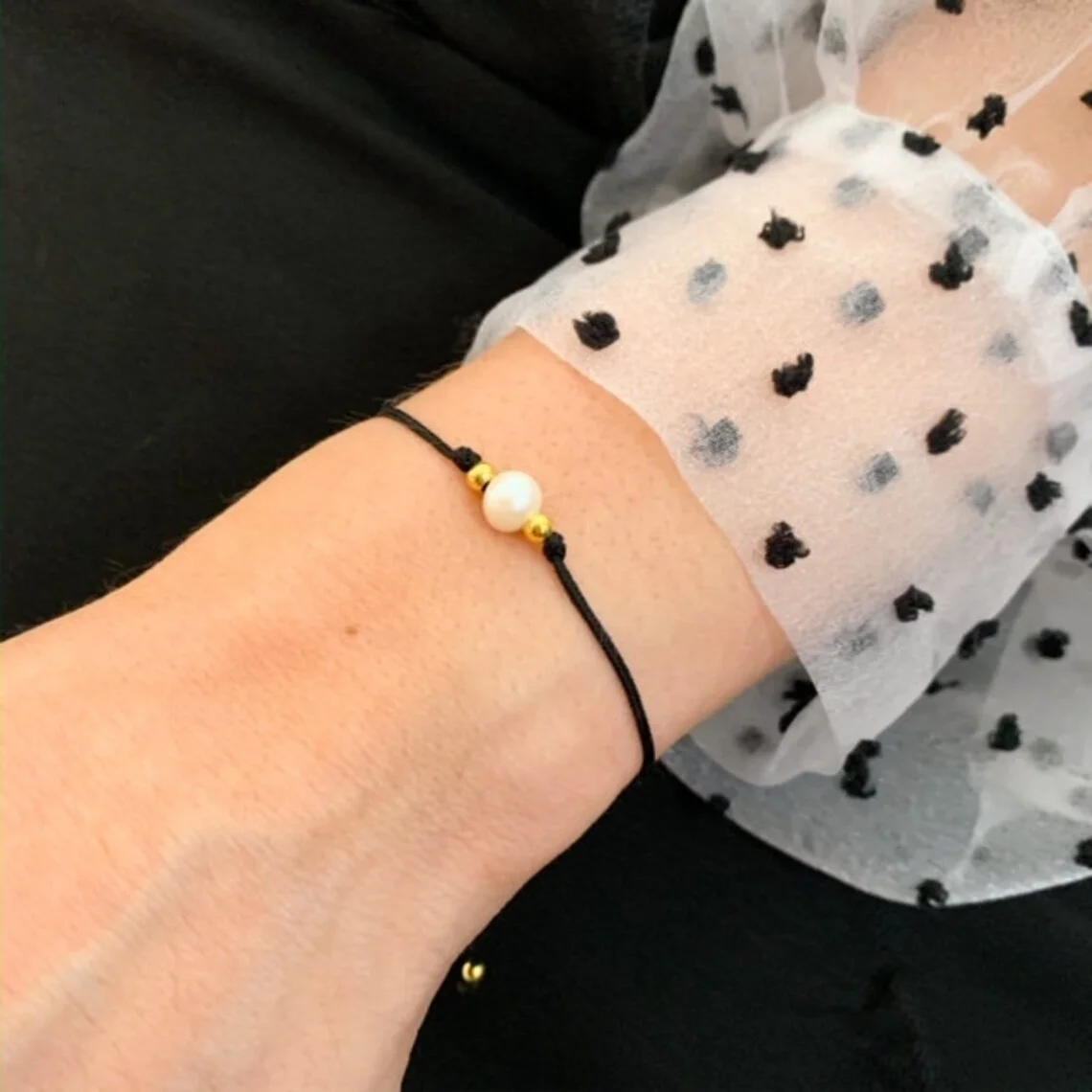 CCGOOD Natural Freshwater Pearl Bracelet With Lucky Red String Pulseras Spiritual Ward Off Negative Energy Couple Bracelets Gift