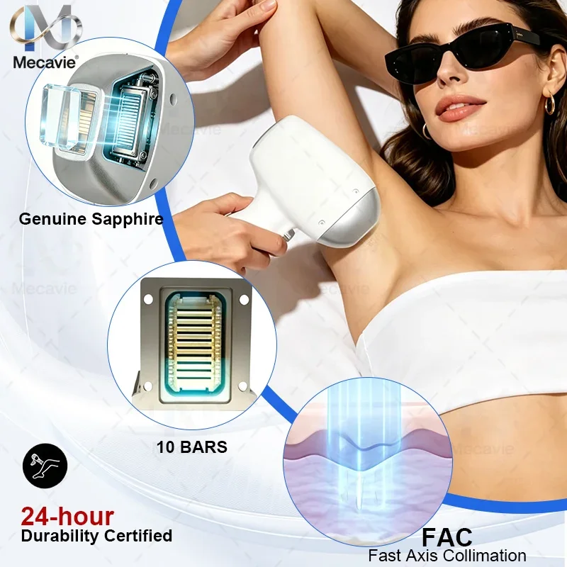 Soprano 5000W FAC Professional Grade 5-wave 808 Diode Permanent Pain-Free Hair Removal Beauty Equipment And Body Care Tools 4
