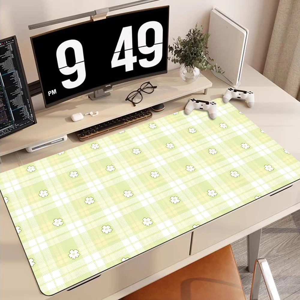 Checker pattern Simplicity Mousepad 90x40cm Big Keyboard Mat Table Mat Students Gamer Desktop Mousepad Gaming Mouse Pad  Carpet