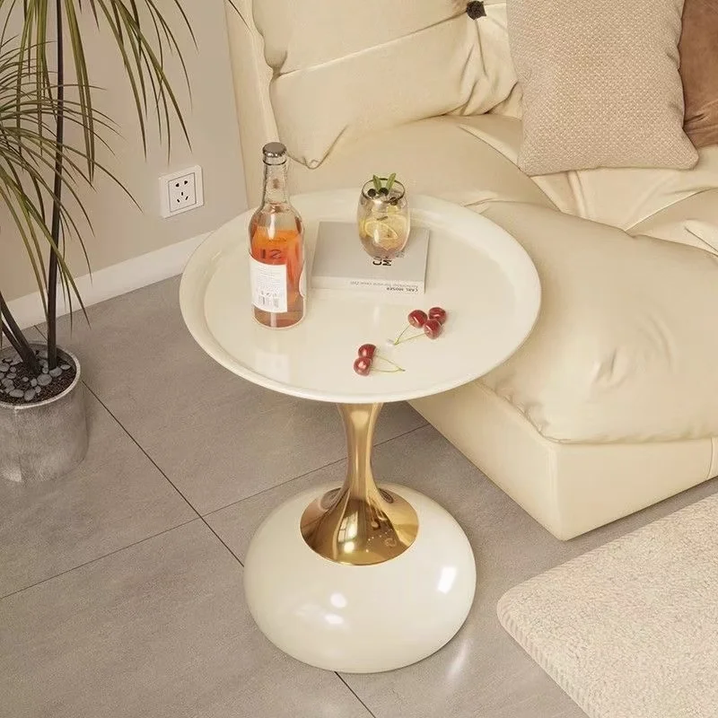 

Marble coffee table, living room, sofa side, small round metal table