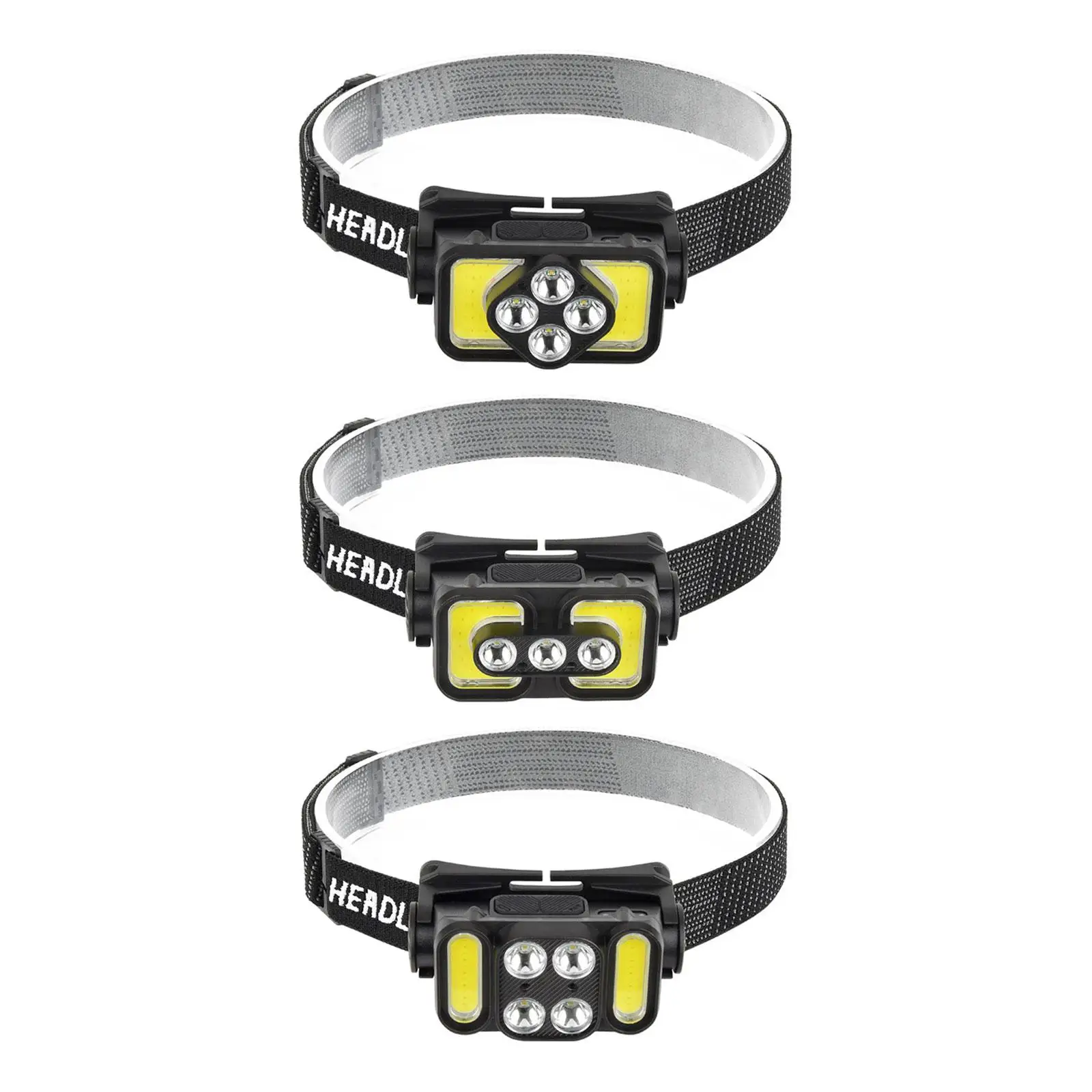 

LED Headlamp 6 Mode Adjustable Portable Waterproof Headlight Bright Head Lamp for Running Hiking Cycling Outdoor Camping Gear