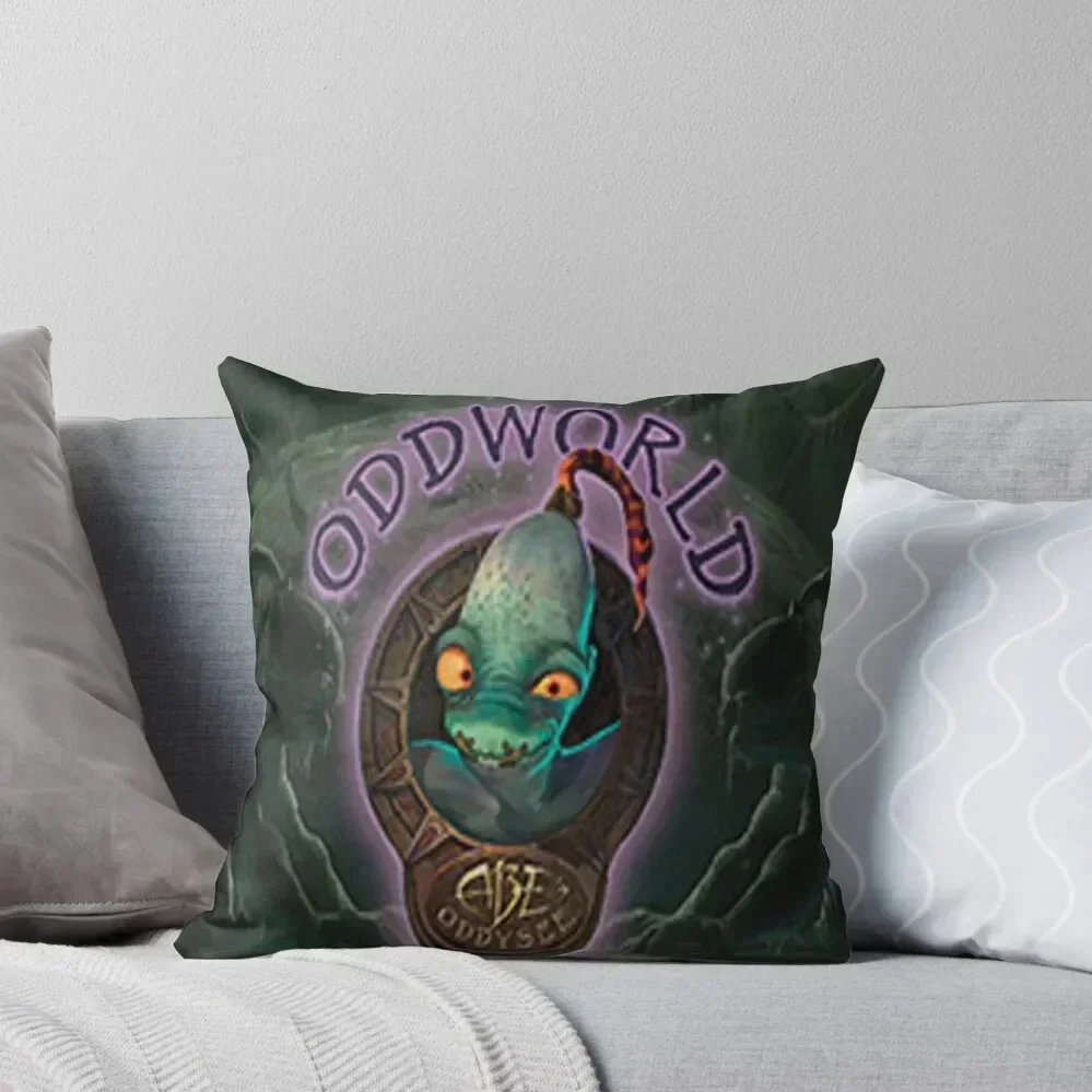 

Oddworld: Abe's Oddysee Throw Pillow Decorative Cushions For Living Room Sofa Cushions Cover pillow