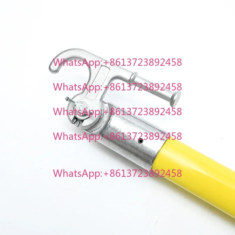 5 Sections 2.43m Triangle Fiberglass FRP High Voltage Telescopic Hot Stick Operating Rod for Electric Power