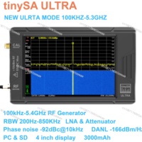 Latest tinySA ULTRA 100k-5.3GHz Hand held tiny Spectrum Analyzer with Battery + 4\