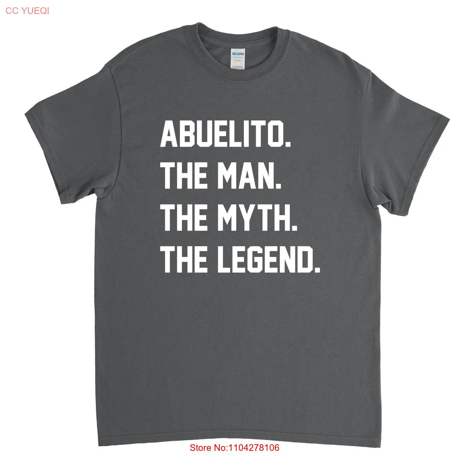 

Abuelito T Shirt Funny Fathers Day Dad New long or short sleeves